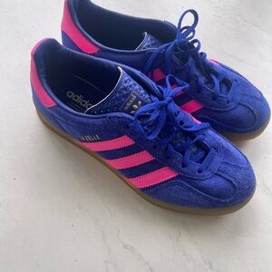 Adidas Royal Blue and Hot Pink Sneakers